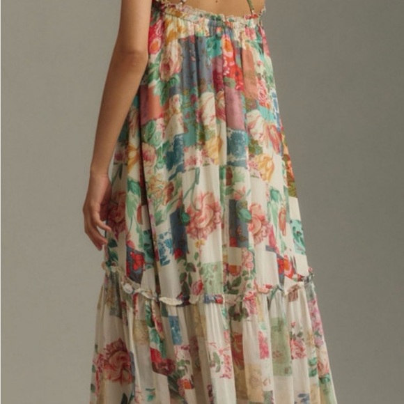 Anthropologie Multicolor Floral Maxi Dress - Picture 3 of 5